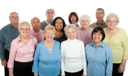 A diverse group of adults and seniors 45-95 years old.
